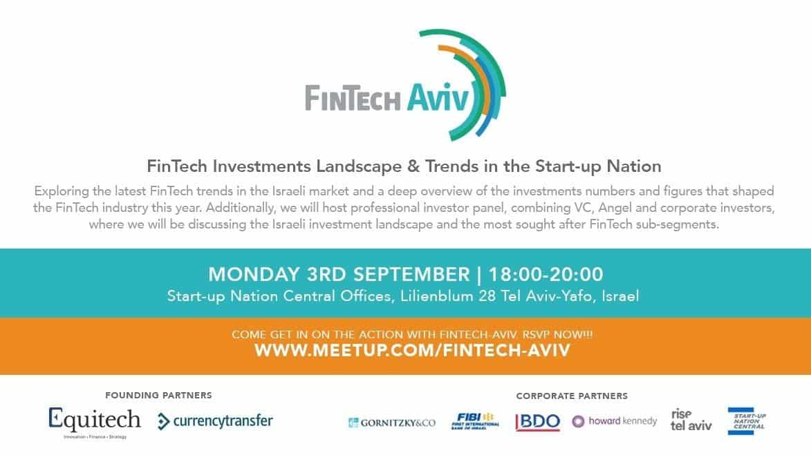 FinTech Investments Landscape & Trends in the Start-up Nation