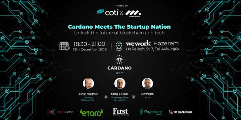 Cardano Meets The StartUp Nation - Unlock the future of blockchain and tech