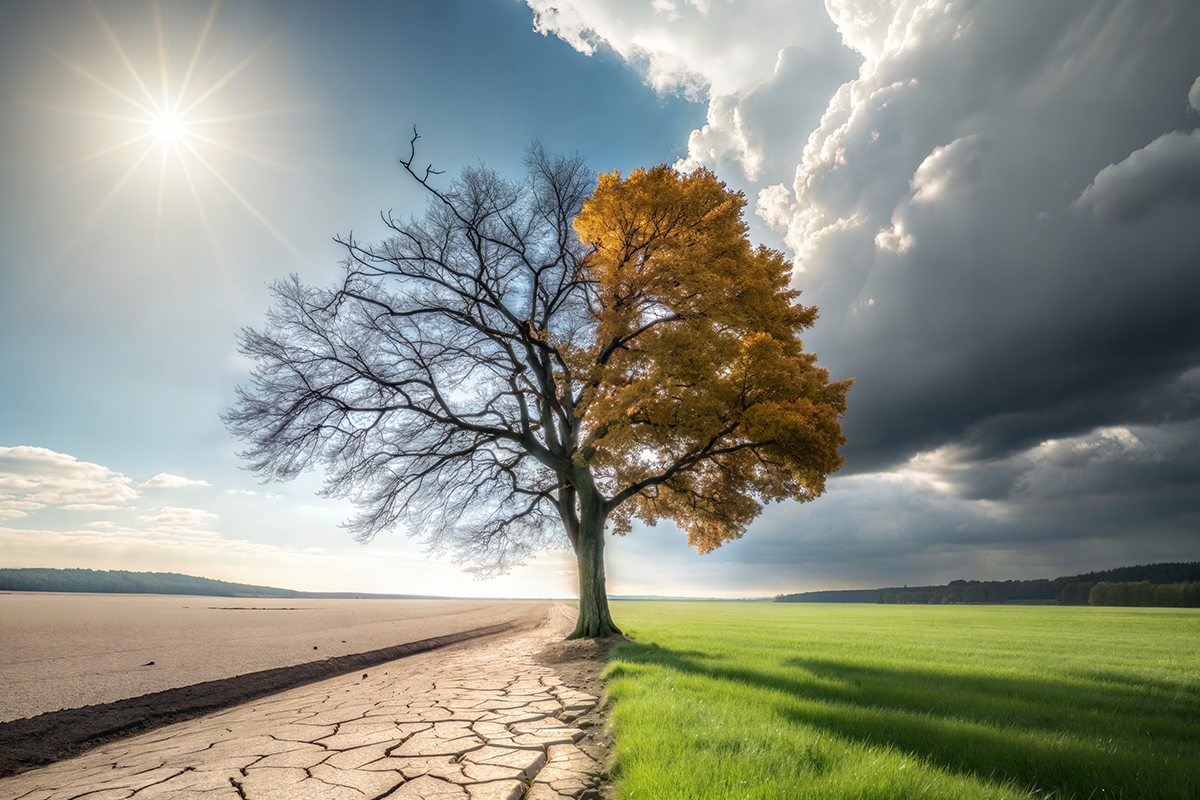 עץ על רקע שמים